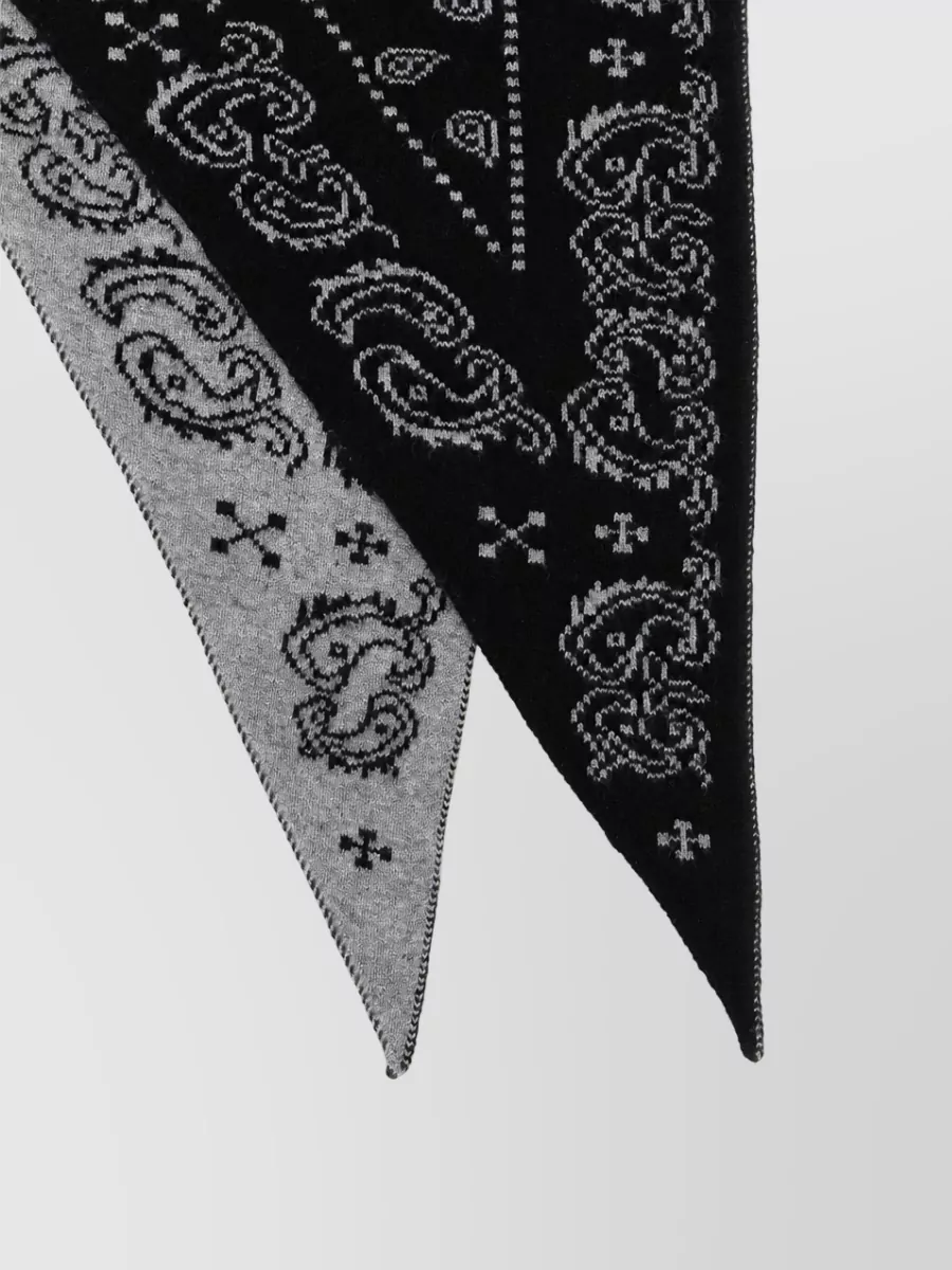 Guest In Residence Cashmere paisley-print triangle scarf