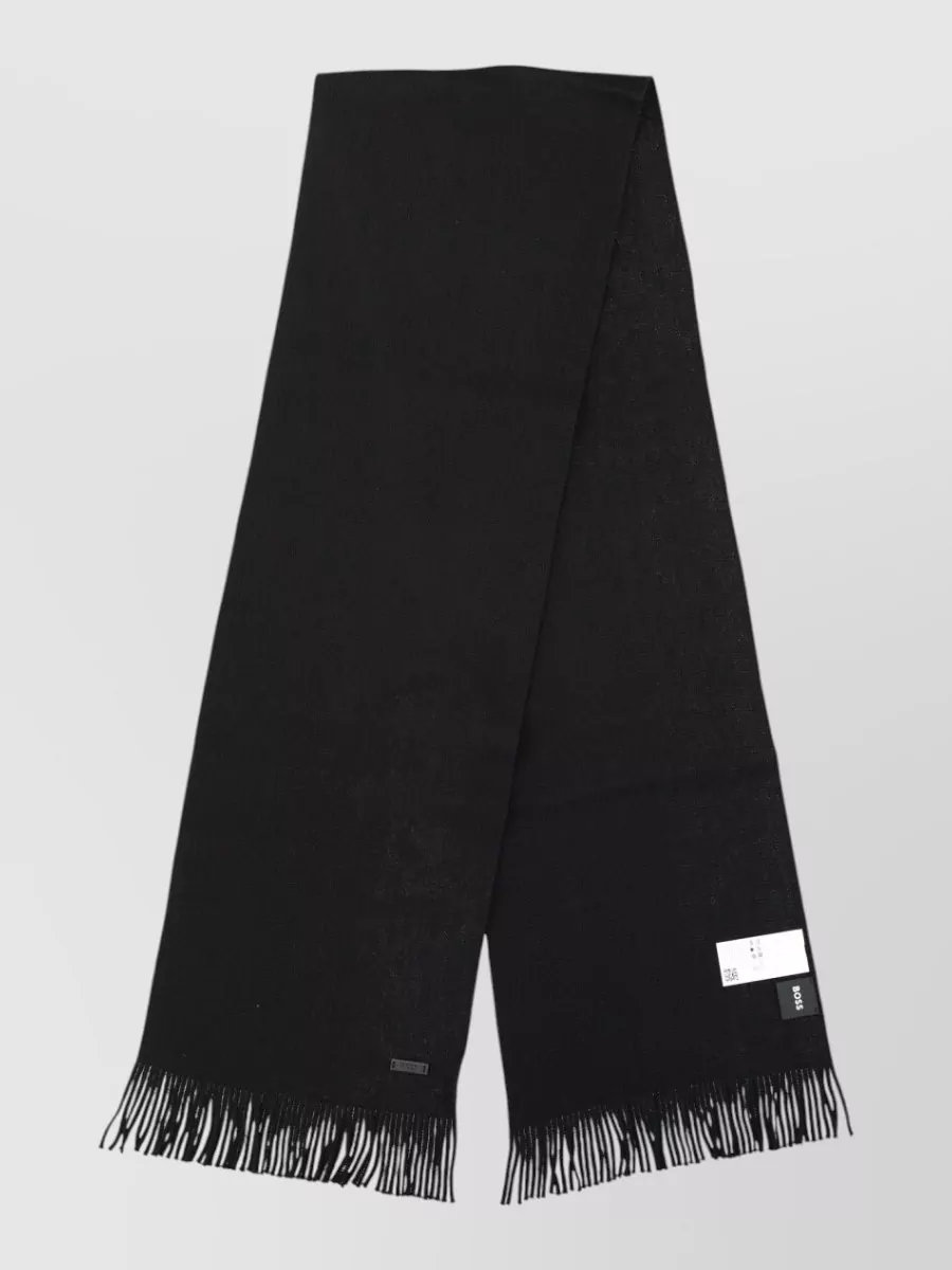 Boss virgin wool scarf