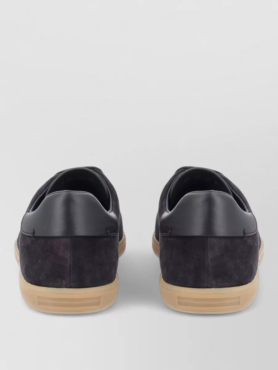 Zegna Suede Low-Top Sneakers