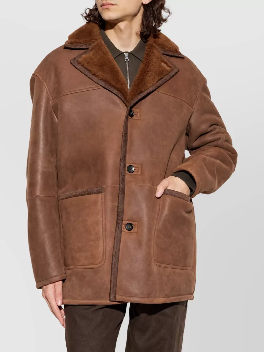 Etro Shearling Reversible Coat