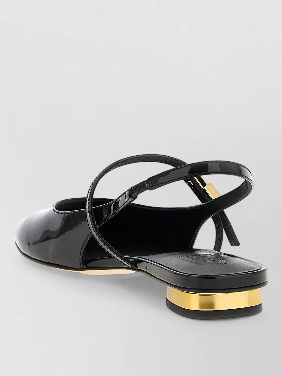 Tod's Mary Jane Patent Ballerina Flat Shoes