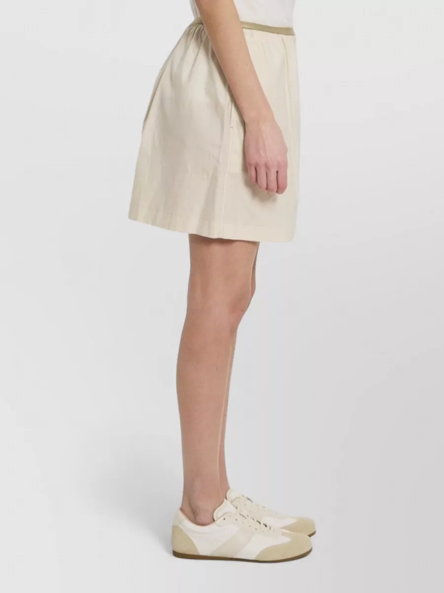 Lemaire Silk Blend Mid-Rise Wide-Leg Knee-Length Shorts