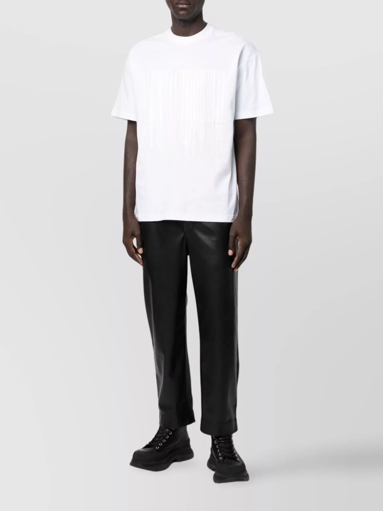 Vtmnts Graphic Print Crew Neck Relaxed Fit Top