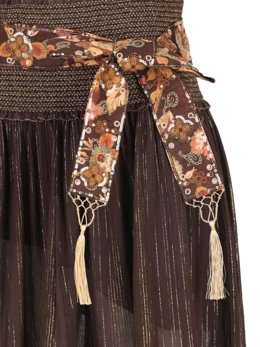Zimmermann Silk Floral-Print Asymmetric Midi Skirt