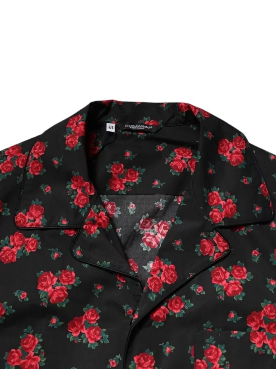 Dolce&Gabbana Floral Print Cotton Pajama Set