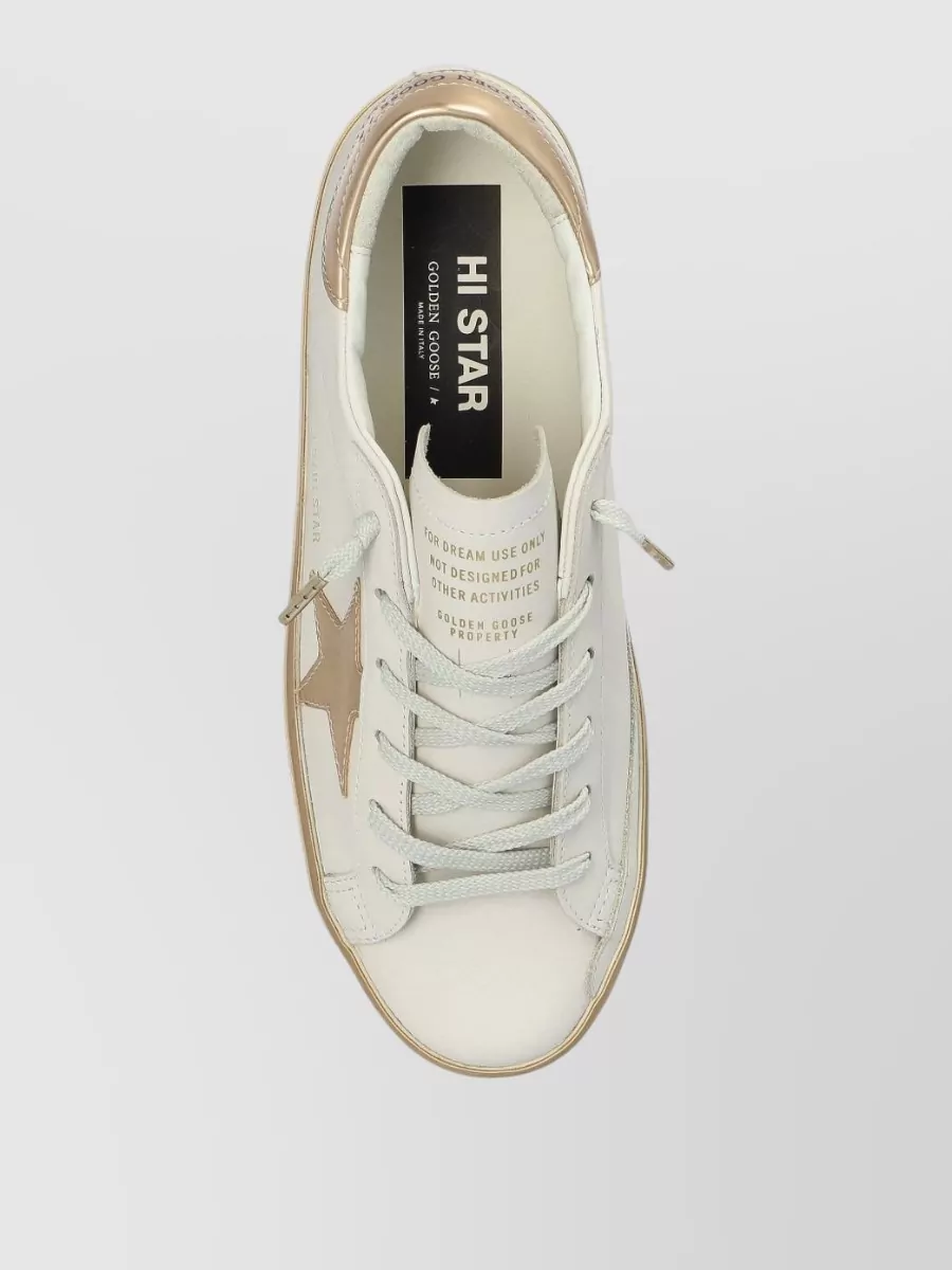 Golden Goose Low Top Sneakers Metallic Accents Star