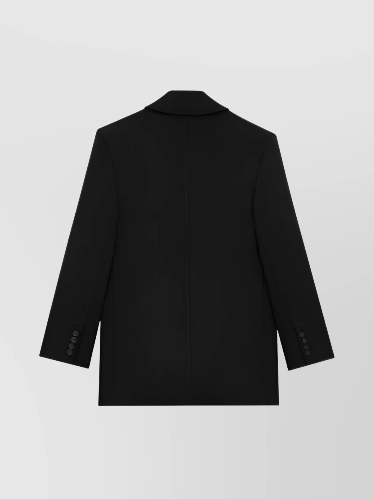 Saint Laurent Double Breasted Jacket Notched Lapel