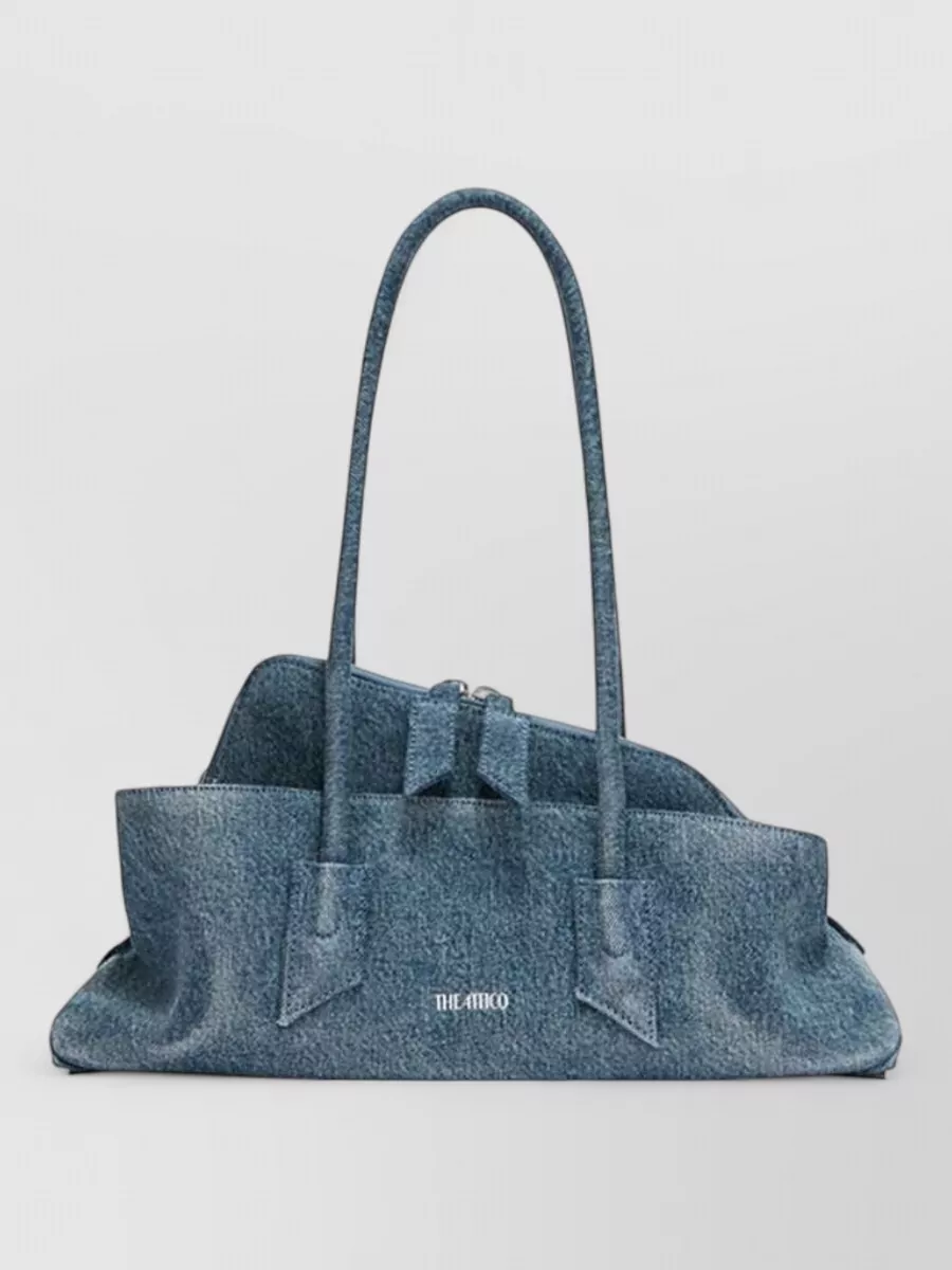 The Attico Small denim shoulder bag