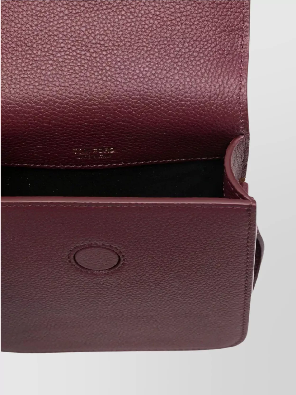 Tom Ford Mini Cross-body Bag Strap In Burgundy