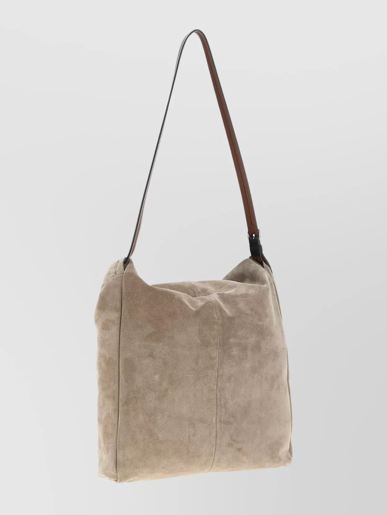 Maison Margiela Small Suede Drawstring Shoulder Bag