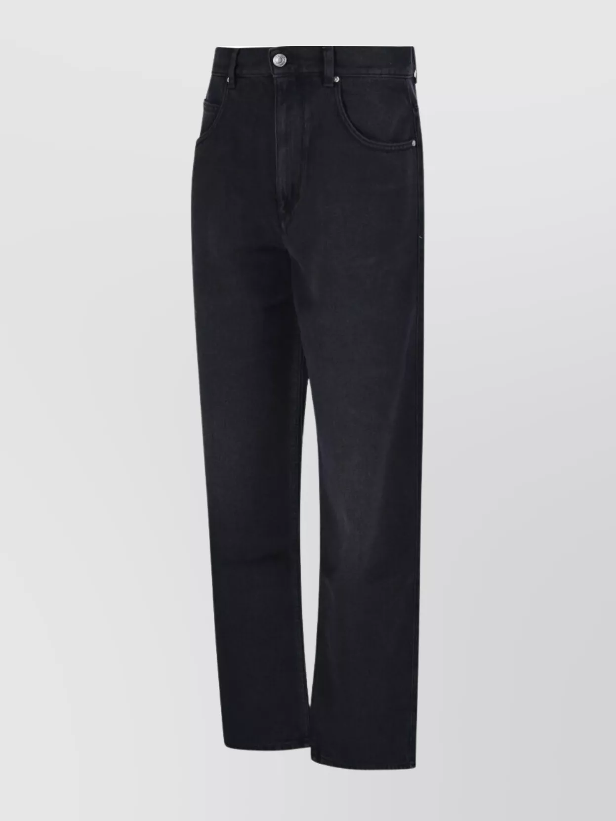 Isabel Marant Etoile High-Rise Straight Leg Jeans With Belt Loops