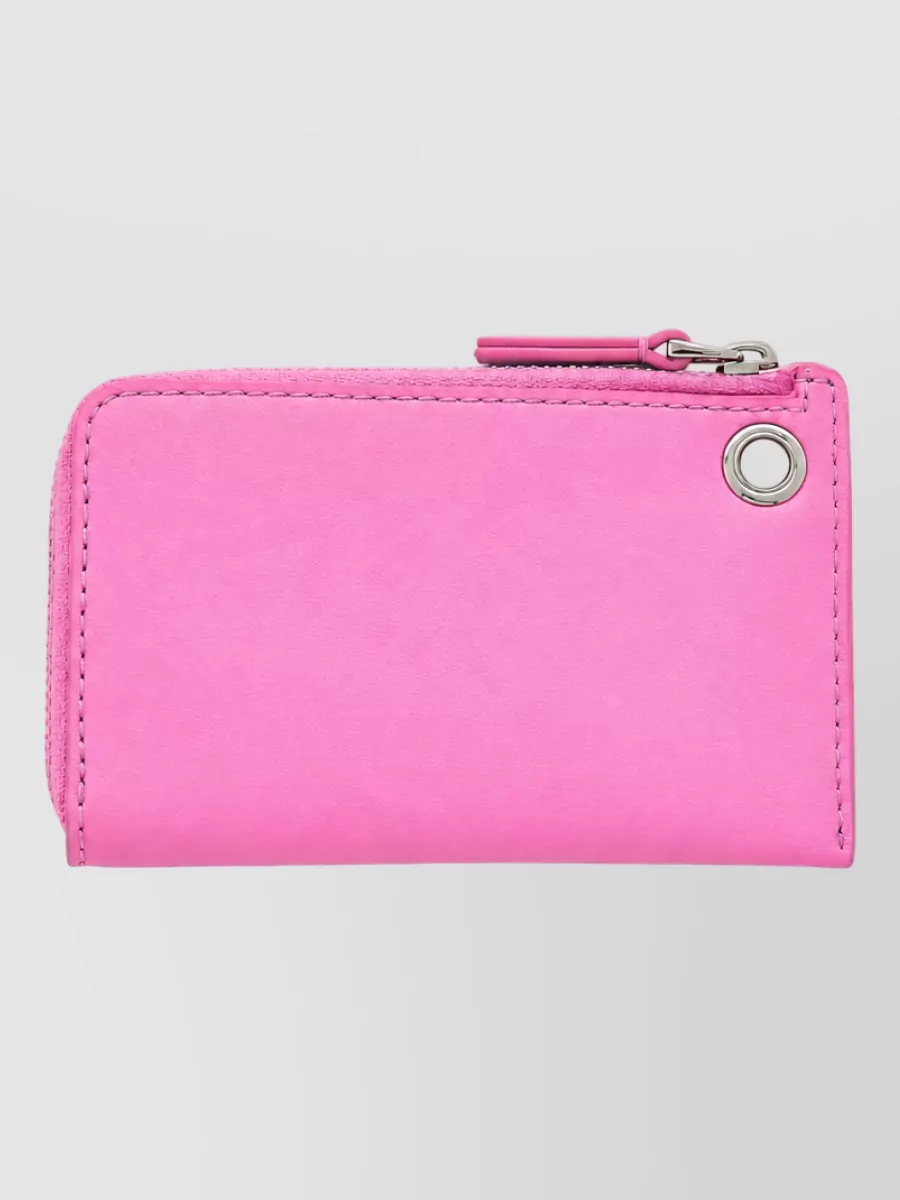 Marc Jacobs leather zippered wallet with pendant