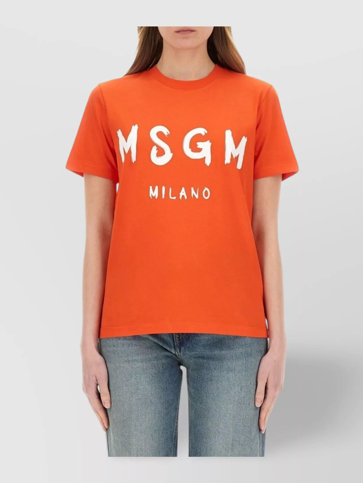 Msgm Logo Crew Neck T-shirt