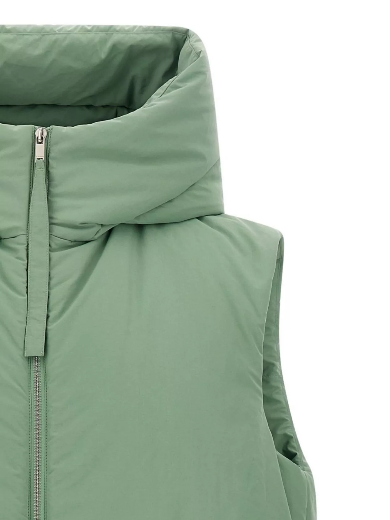 Jil Sander High Collar Sleeveless Quilted Jacket