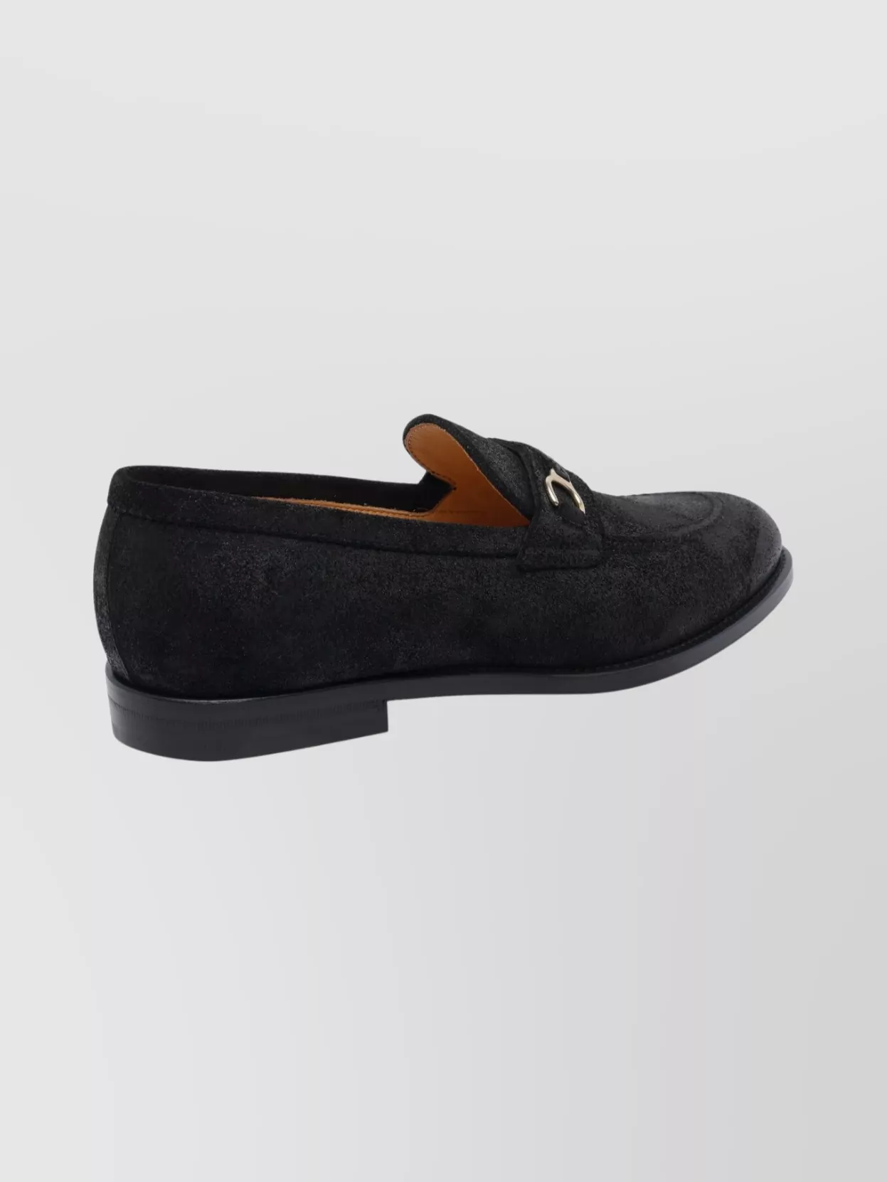Brunello Cucinelli Suede Penny Loafers With Round Toe And Buckle