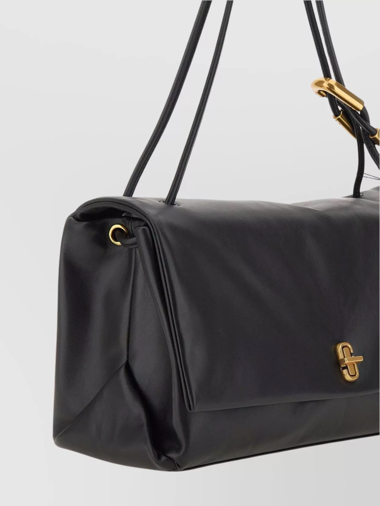 Marc Jacobs The Double Top Handle Leather Bag