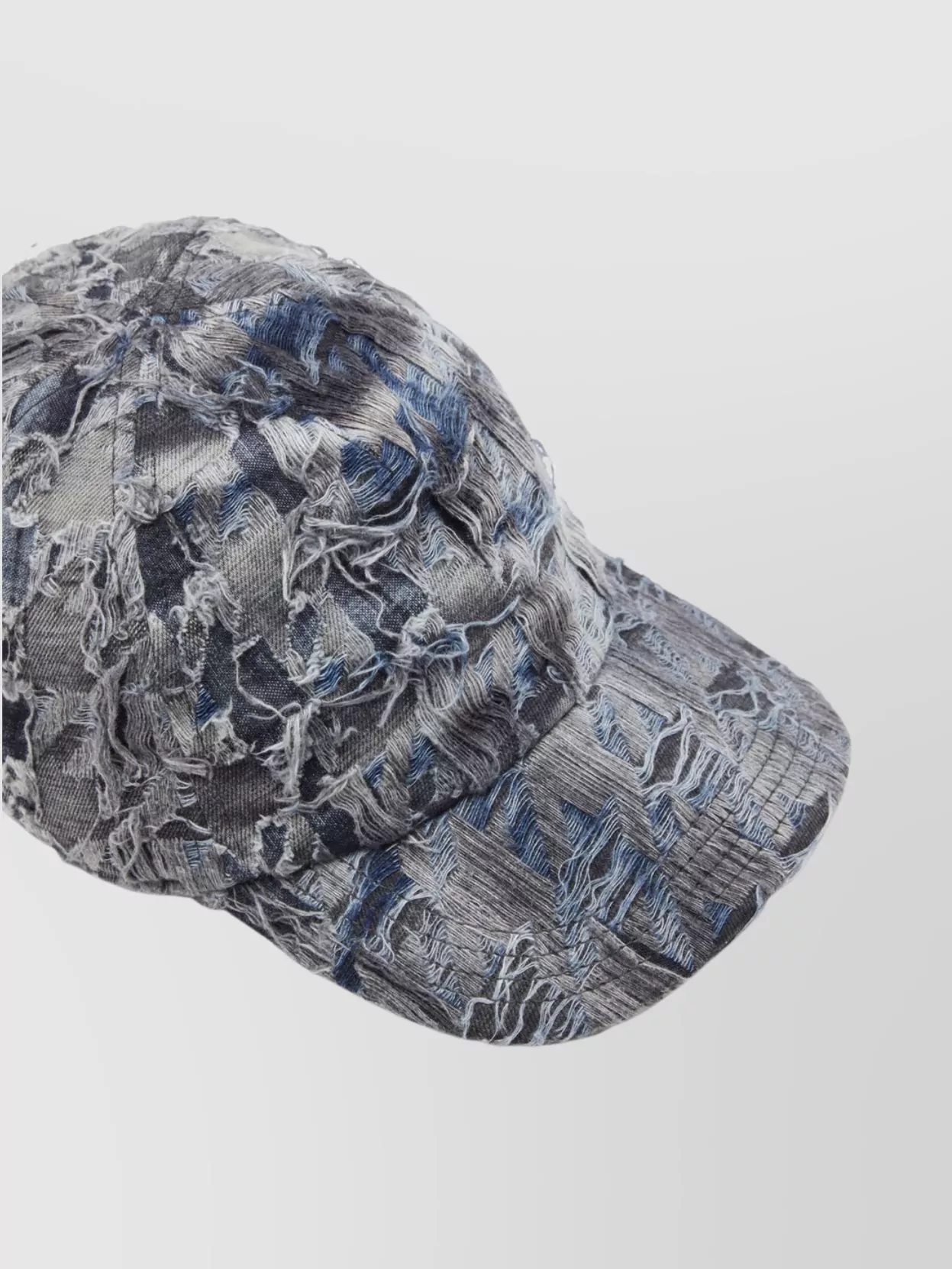 Diesel Curved Brim Distressed Baseball Cap