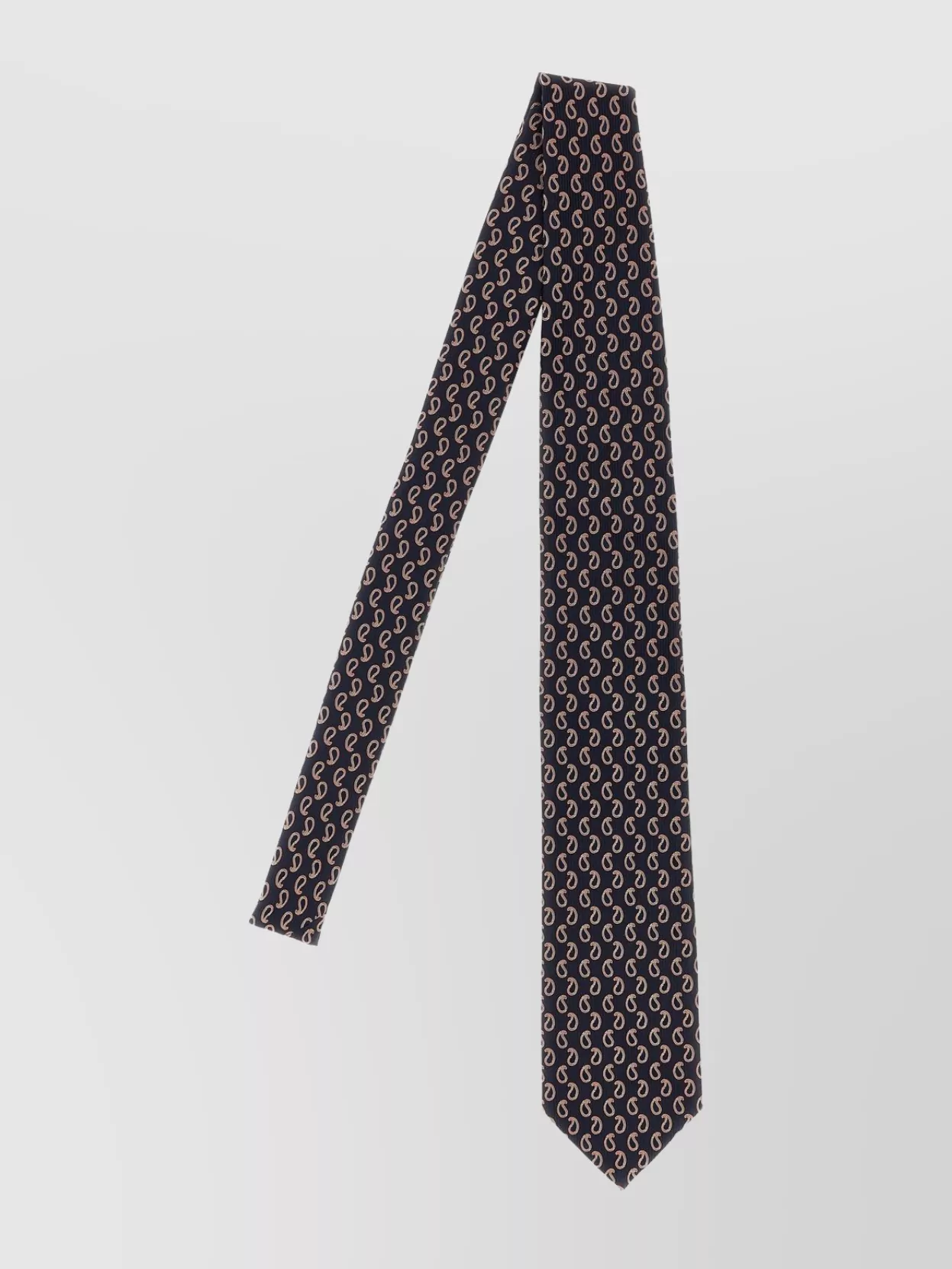 Brioni Jacquard Tie Ties And Papillon Blue In Brown
