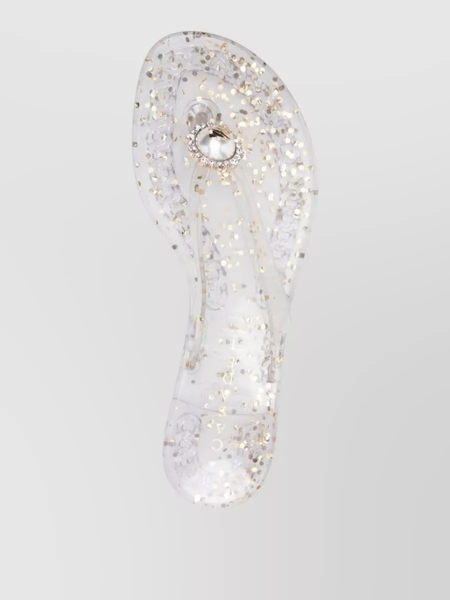 Casadei Embellished Thong Sandals