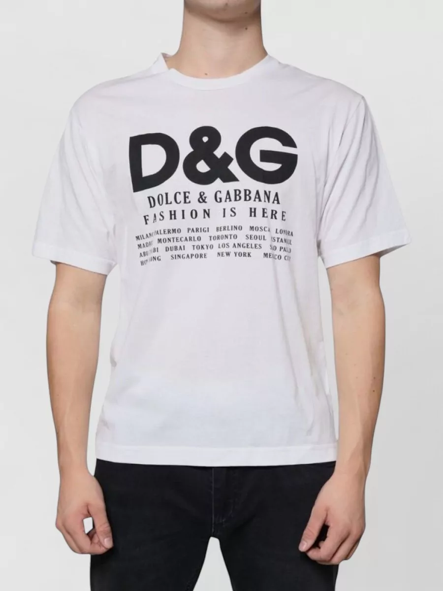Dolce&Gabbana cotton logo print short-sleeve t-shirt