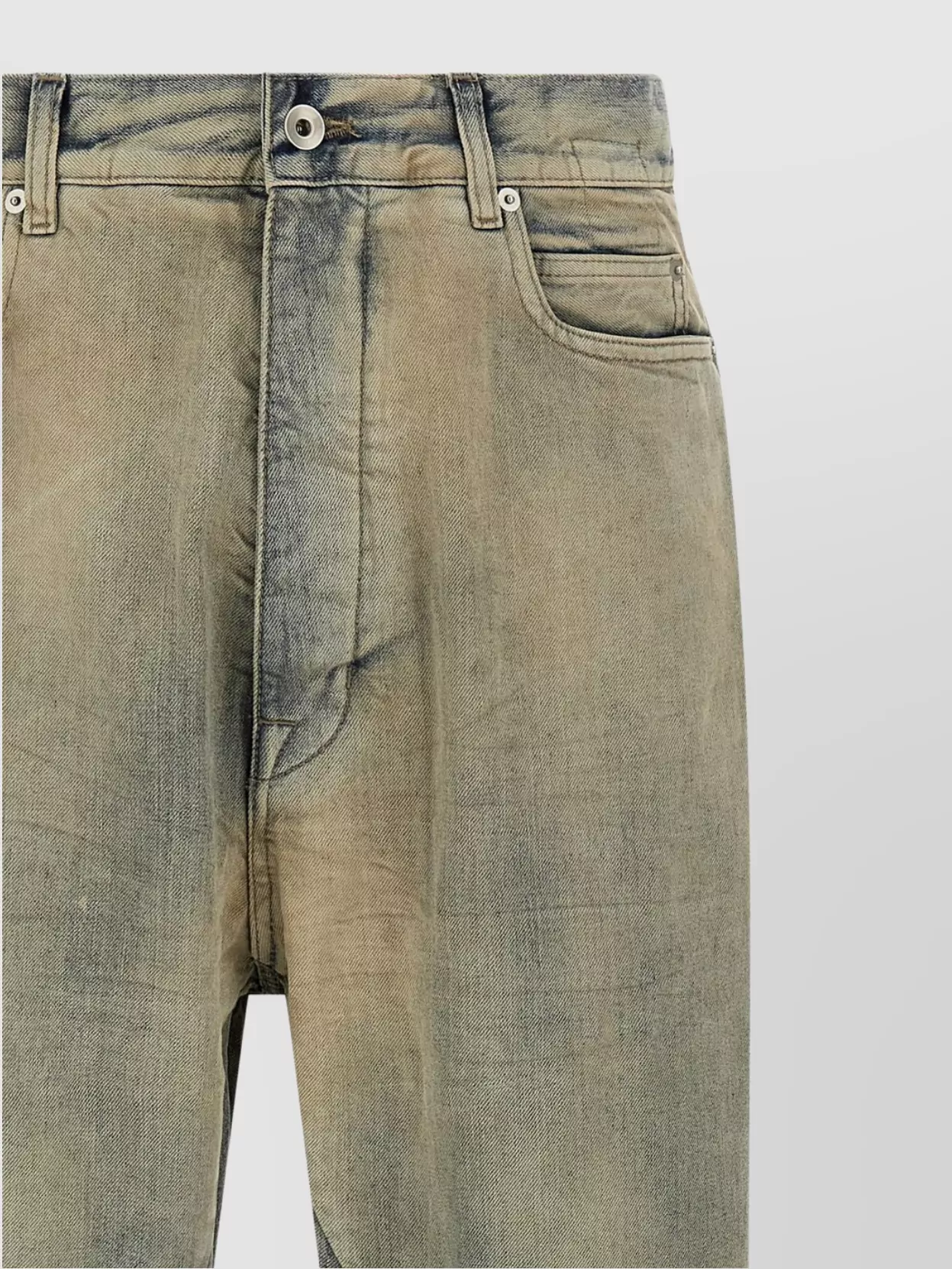 Rick Owens Drkshdw 'Bolan Bootcut' Wide-Leg Jeans Silhouette
