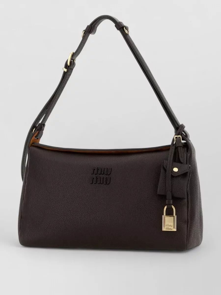 Miu Miu Na Calf Leather Shoulder Bag