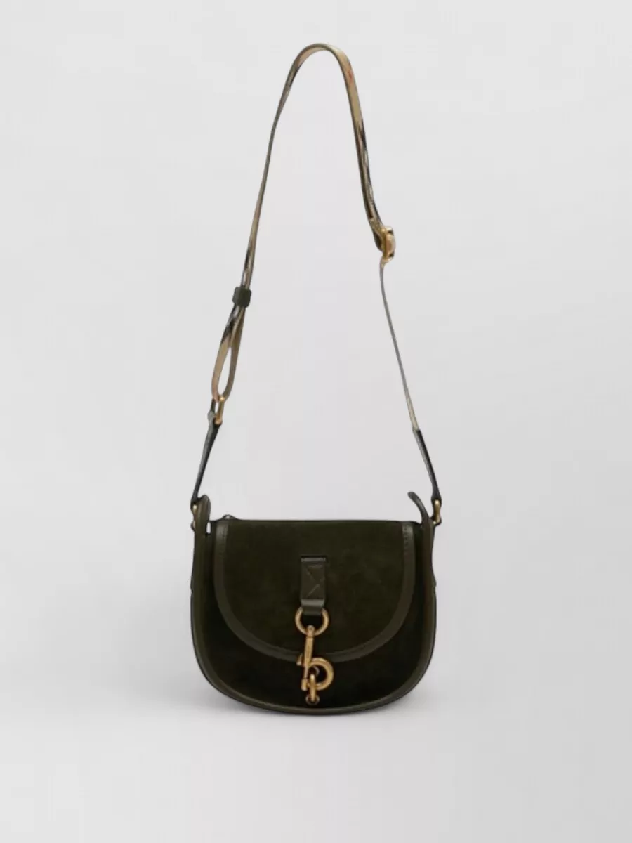 Burberry b clip mini leather crossbody bag