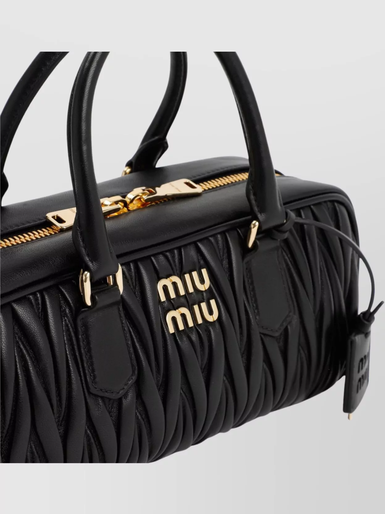 Miu Miu Quilted Leather Top Handle Bag