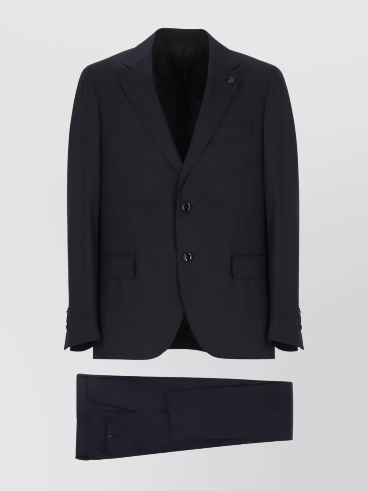 Lardini Single-breasted Wool-blend Suit