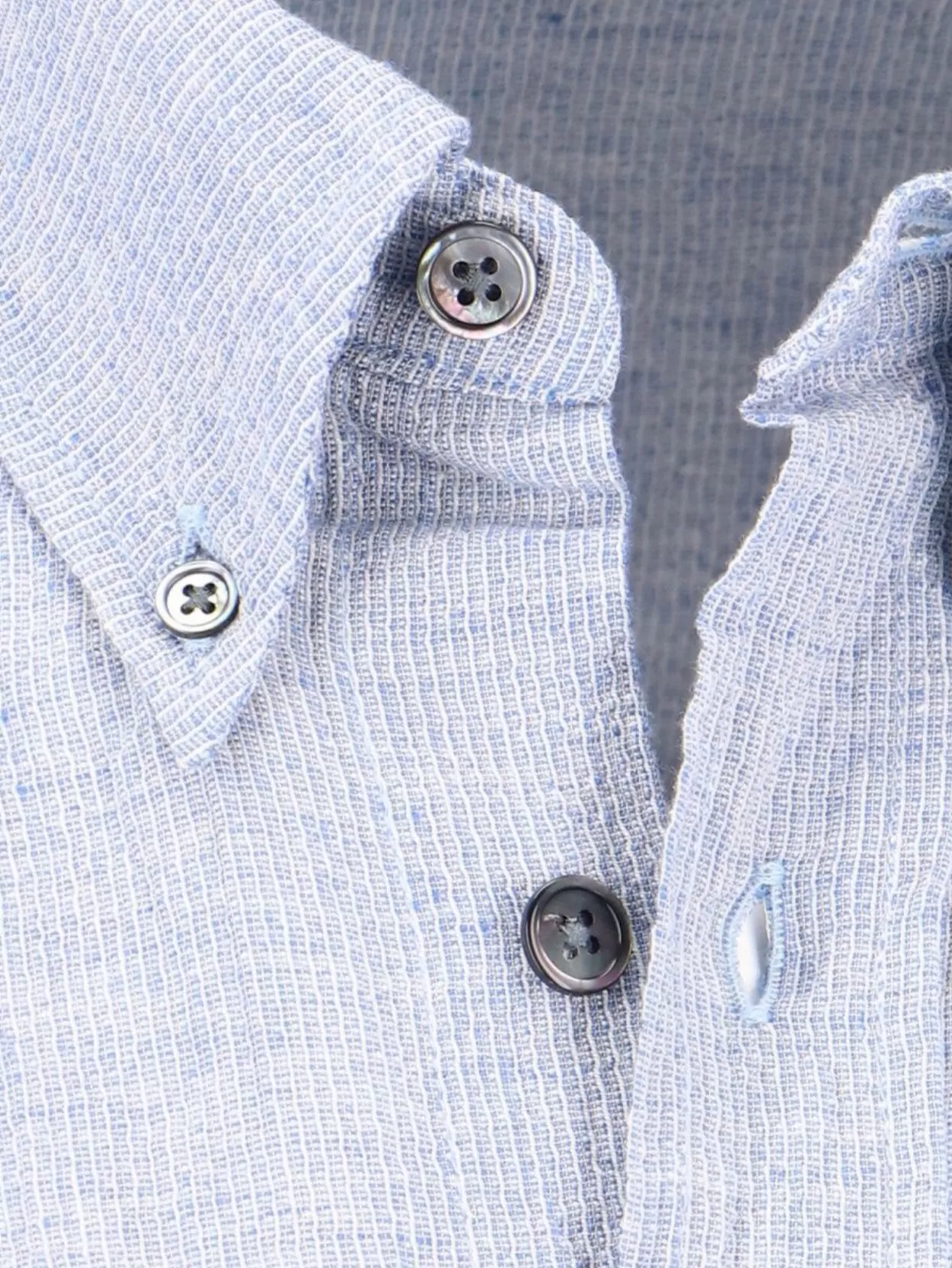 Our Legacy Textured Fabric Button-Down Collar Shirt