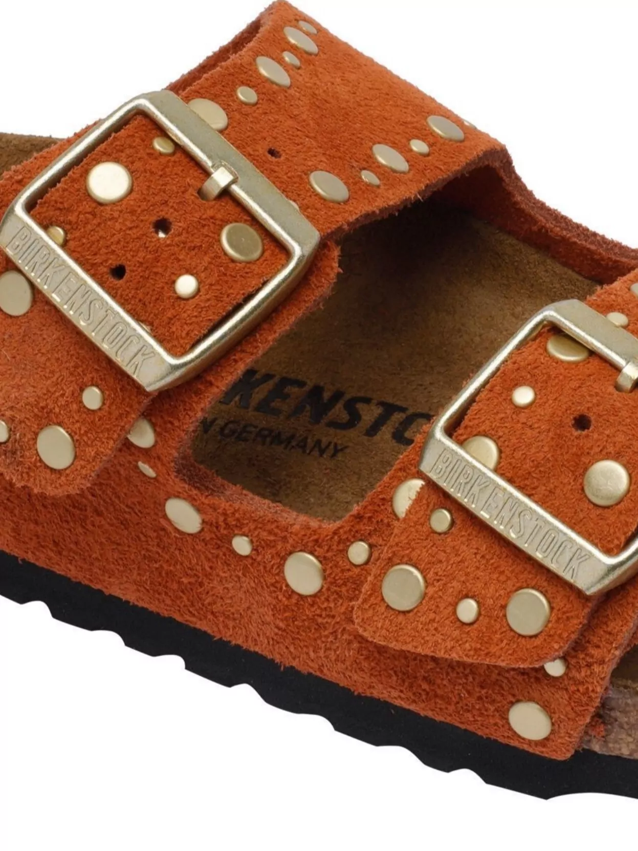 Birkenstock Studded Suede Sandals Buckles