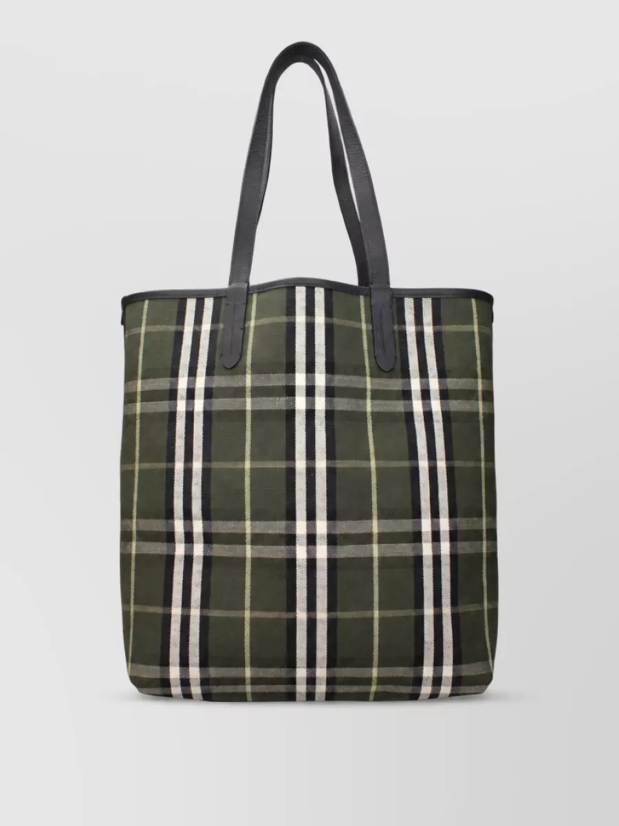 Burberry leather tote bag