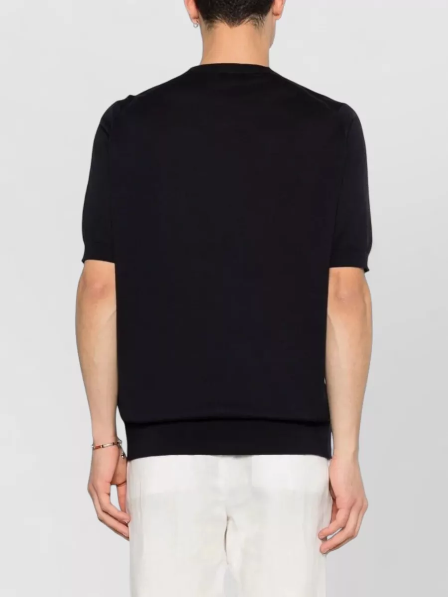 John Smedley Cotton Crewneck Short-Sleeve T-Shirt