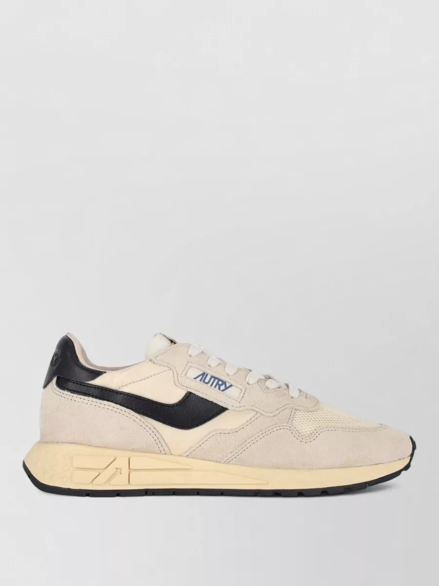 Autry Leather Nylon Low-Top Sneakers