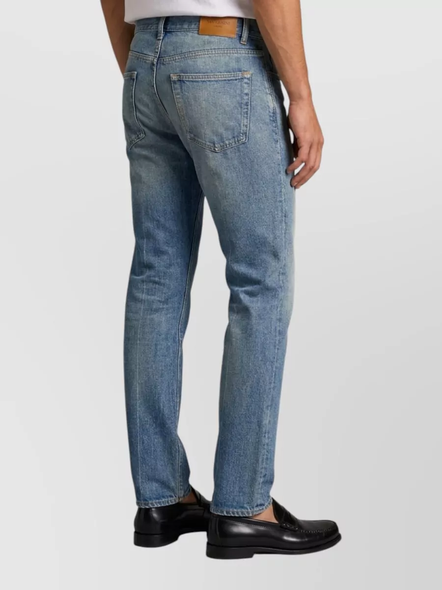 Saint Laurent relaxed tapered denim jeans