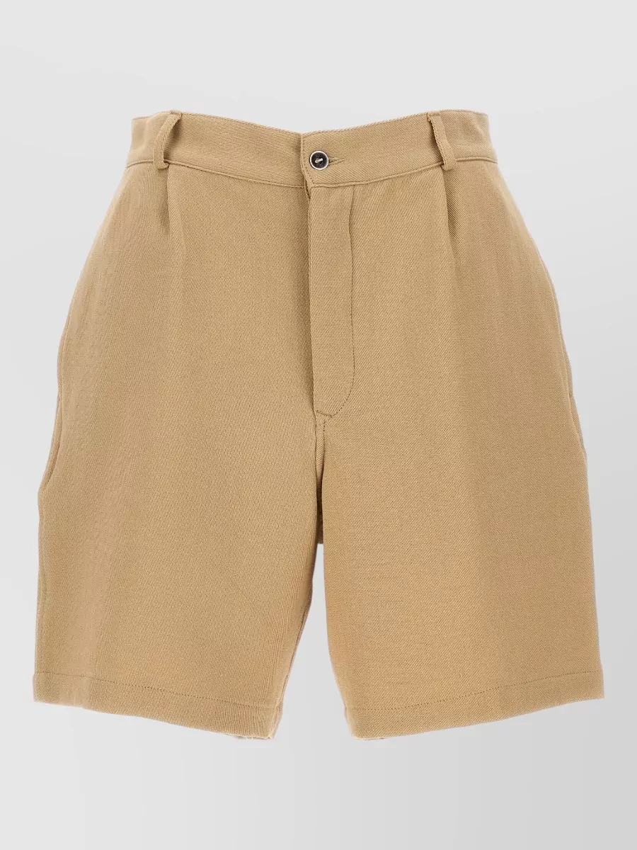 Fortela pleated knee-length bermuda shorts