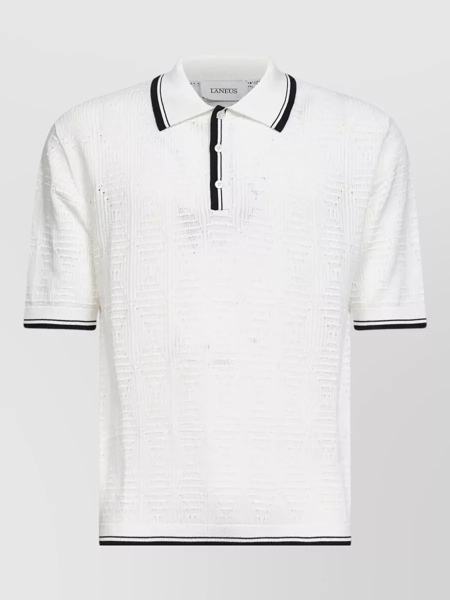 Laneus Knitted Polo Shirt