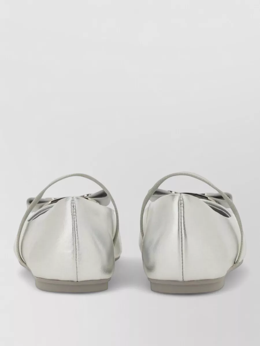 Ferragamo Leather Ballerina Shoes
