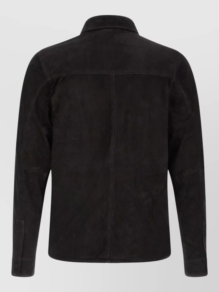 Giorgio Brato Suede Leather Shirt Jacket