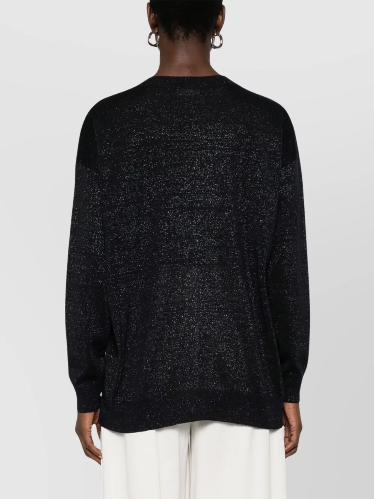 Fabiana Filippi Linen Blend V-necked Sweater