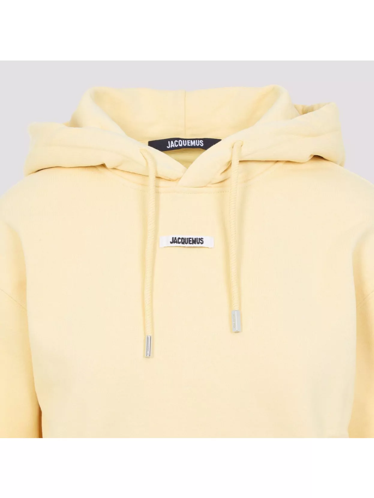 Jacquemus Cotton Hoodie With Drawstring Hood And Ribbed Details