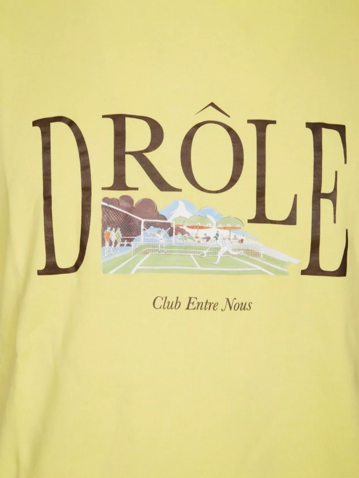Drôle De Monsieur Graphic Print Tennis Court T-Shirt
