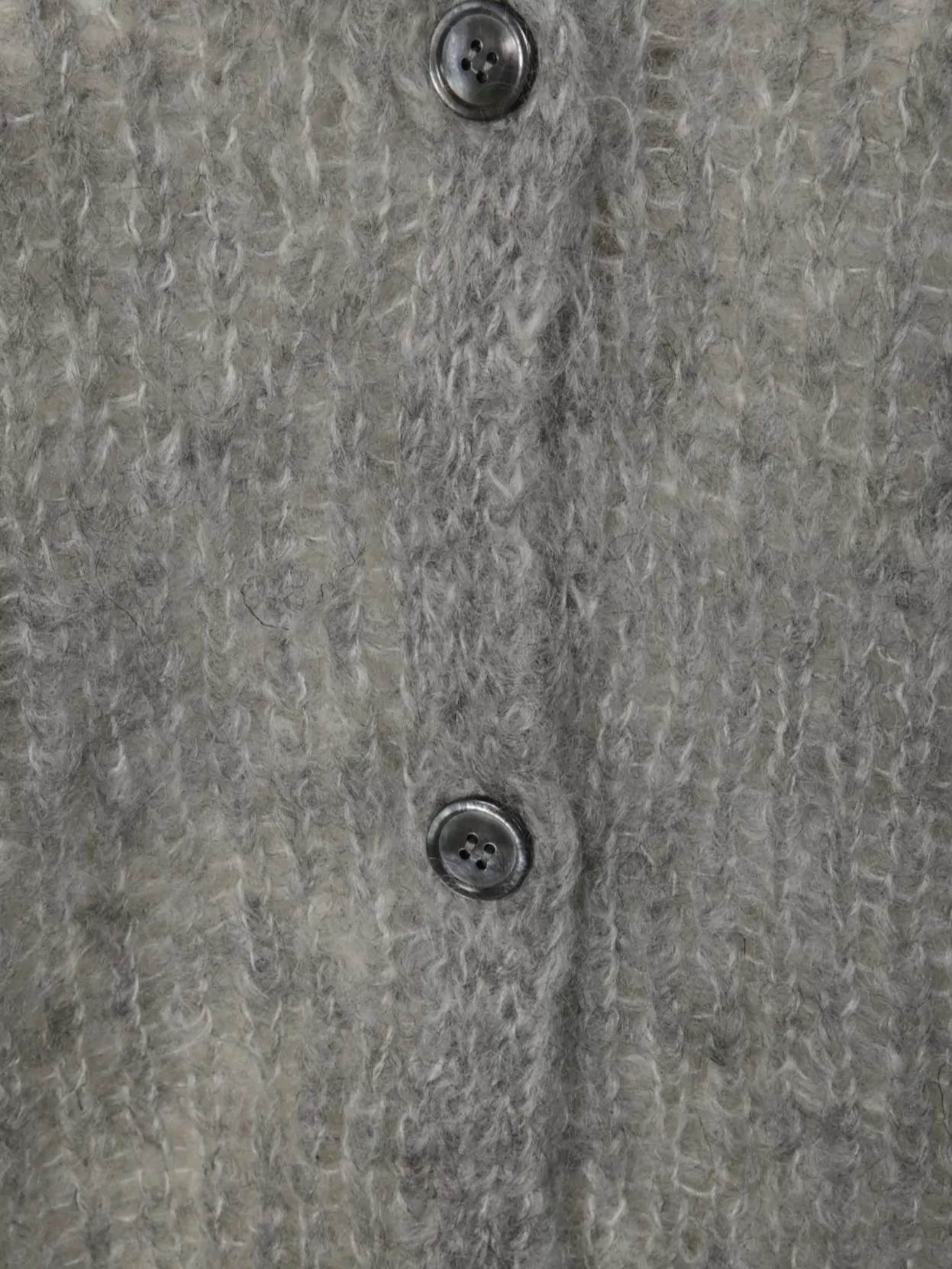 Weekend Max Mara Mohair V Neck Ribbed Texture Cardigan