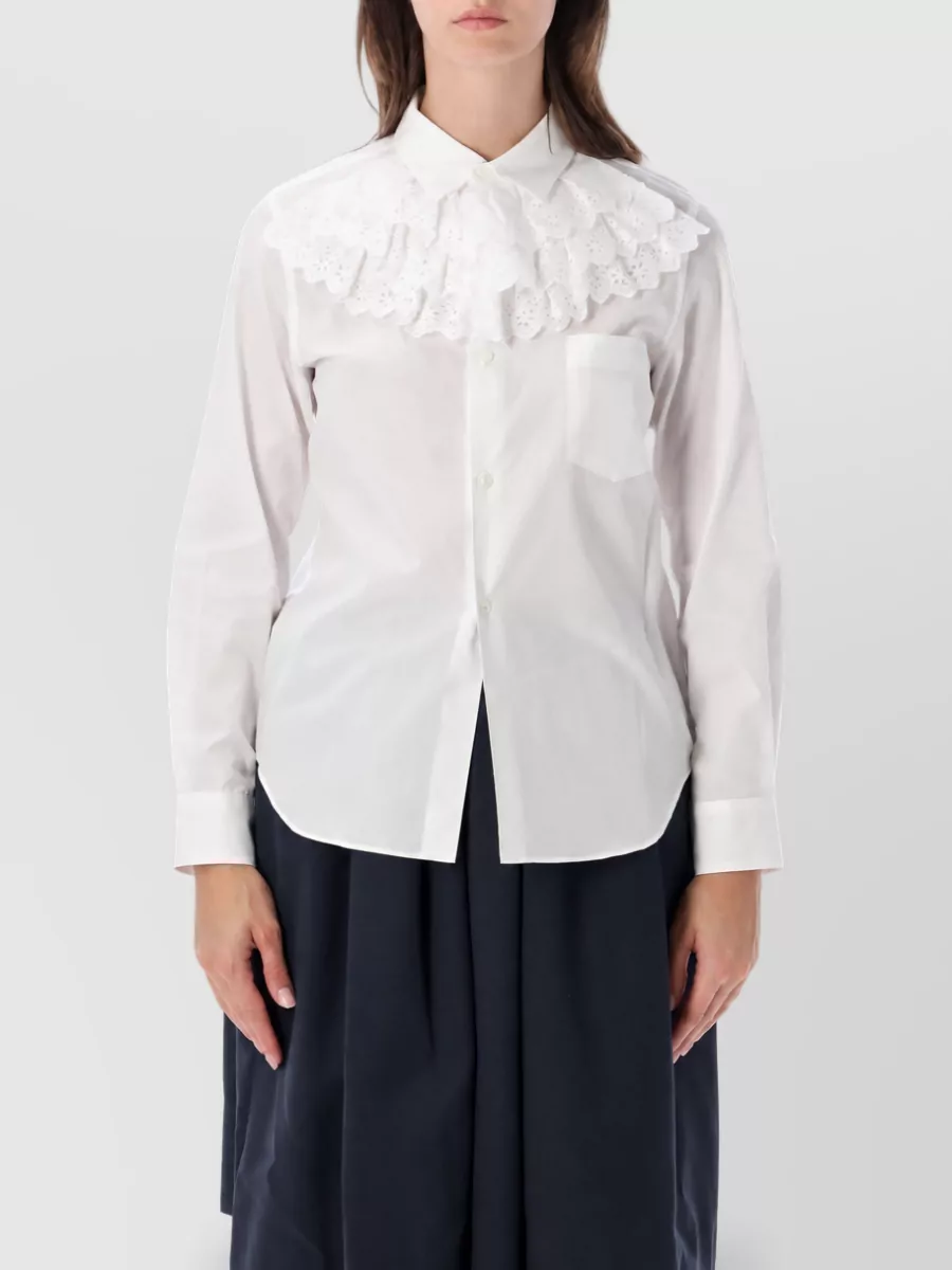 Comme des Garçons ruffled cotton shirt