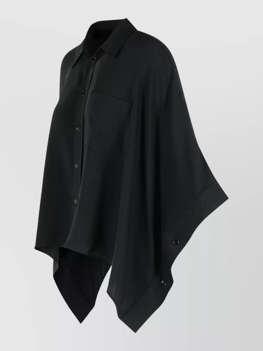 Mm6 Maison Margiela Asymmetric Cape Top Single Chest Pocket
