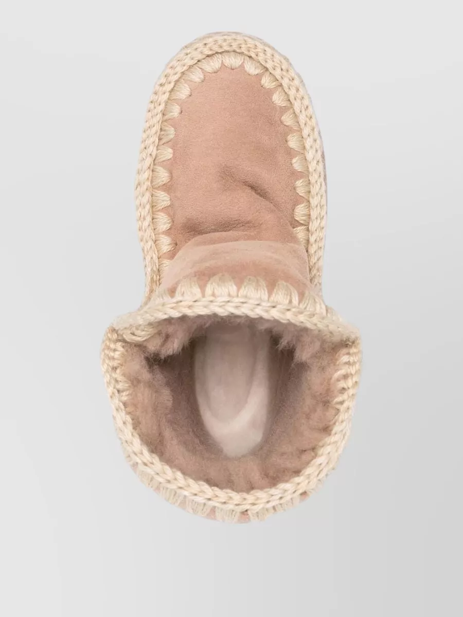 Mou Sheepskin Ankle-Length Slippers