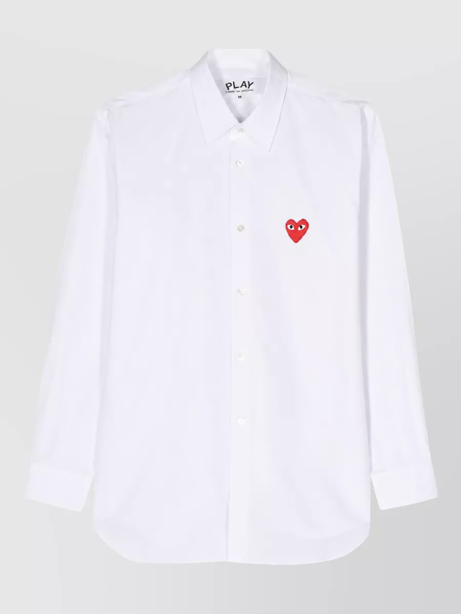 Comme des Garçons Play cotton long-sleeve poplin shirt