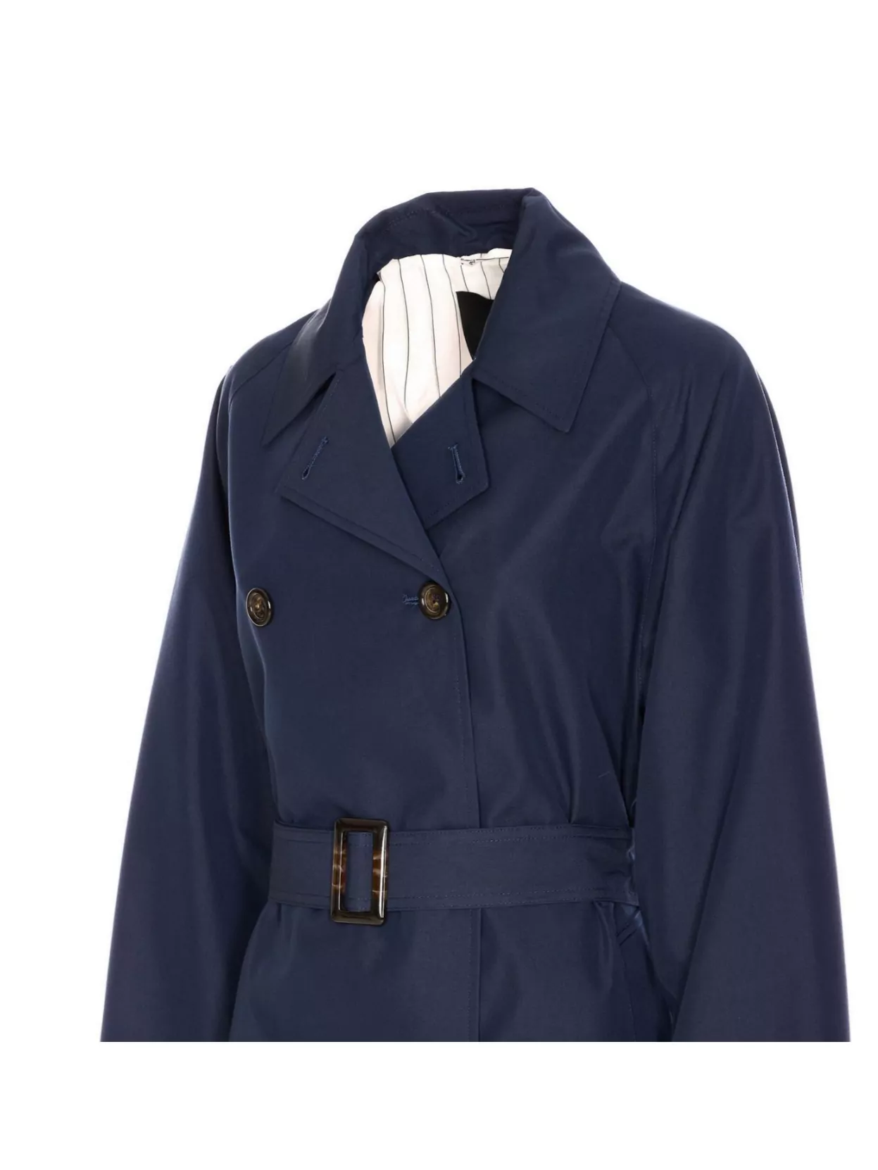 LIU •JO TRENCH COAT WITH BELTED WAIST AND EPAULETTES