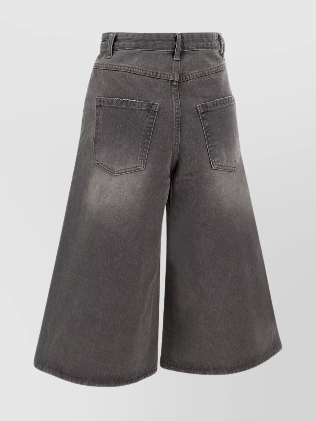 Shop Low Classic Oversize Wide Leg Denim Shorts