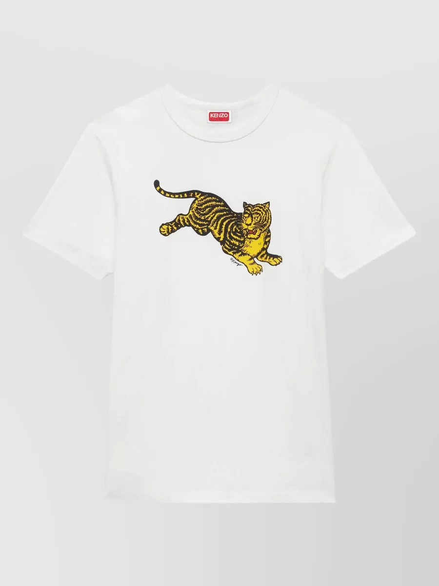 Kenzo cotton slim-fit printed t-shirt